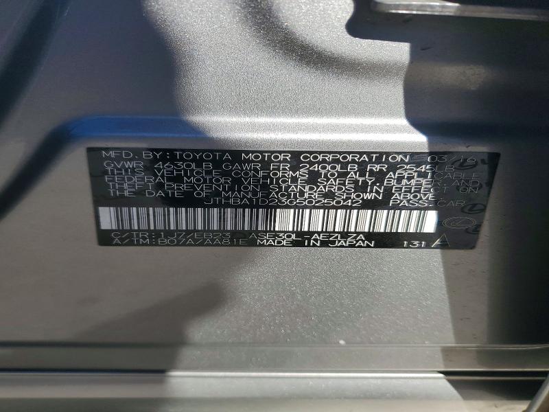 73702625 :رقم المزاد ، JTHBA1D23G5025042 vin ، 2016 Lexus Is 200t مزاد بيع