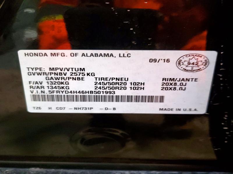 Aukcja sprzedaży 2017 Acura Mdx Navi, vin: 5FRYD4H46HB501993, numer aukcji: 74193755