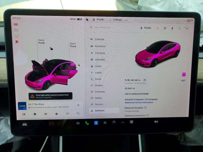98876275 :رقم المزاد ، 5YJ3E1EAXJF076186 vin ، 2018 Tesla Model 3 مزاد بيع