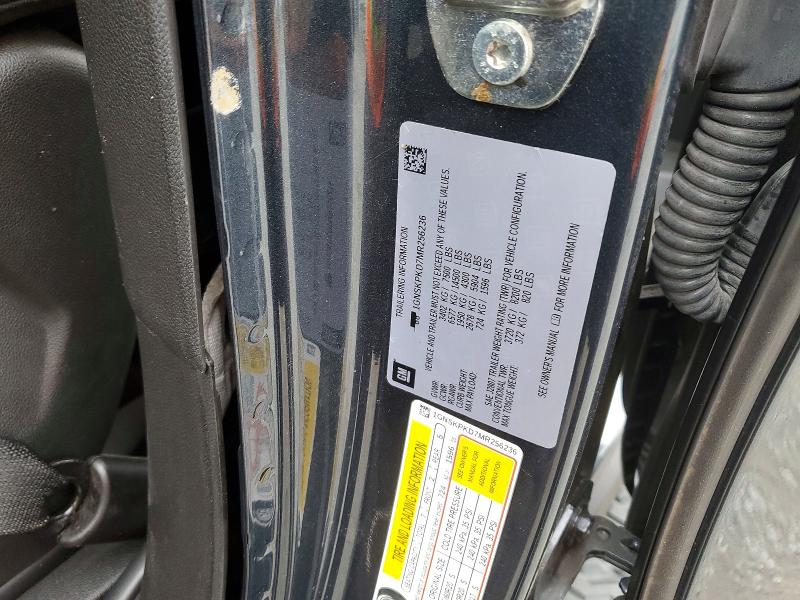 99291545 :رقم المزاد ، 1GNSKPKD7MR256236 vin ، 2021 Chevrolet Tahoe مزاد بيع