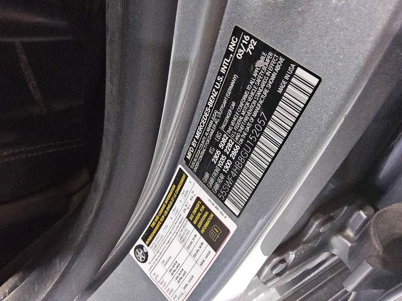 75319105 :رقم المزاد ، 55SWF4HB8GU152057 vin ، 2016 Mercedes-benz C 350e مزاد بيع