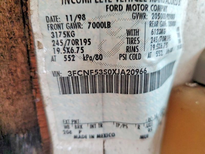Продаж на аукціоні авто 1999 Ford F550 Super, vin: 3FCNF53S0XJA20966, номер лоту: 98458515