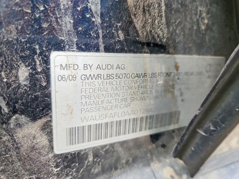 Продажа на аукционе авто 2010 Audi A4, vin: WAUSFAFL0AA012642, номер лота: 98616355