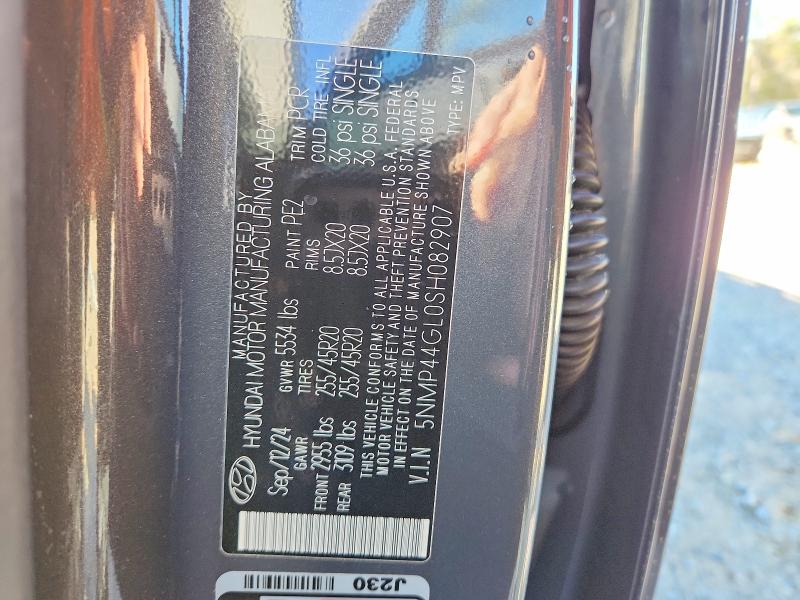 74920655 :رقم المزاد ، 5NMP44GL0SH082907 vin ، 2025 Hyundai Santa Fe مزاد بيع