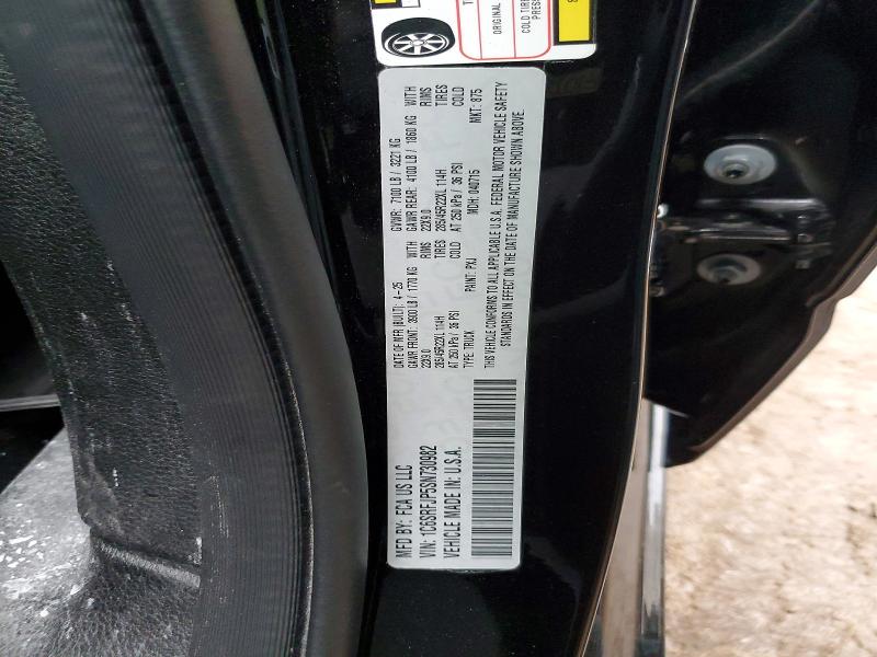 Aukcja sprzedaży 2025 Ram 1500, vin: 1C6SRFJP5SN730982, numer aukcji: 99962605