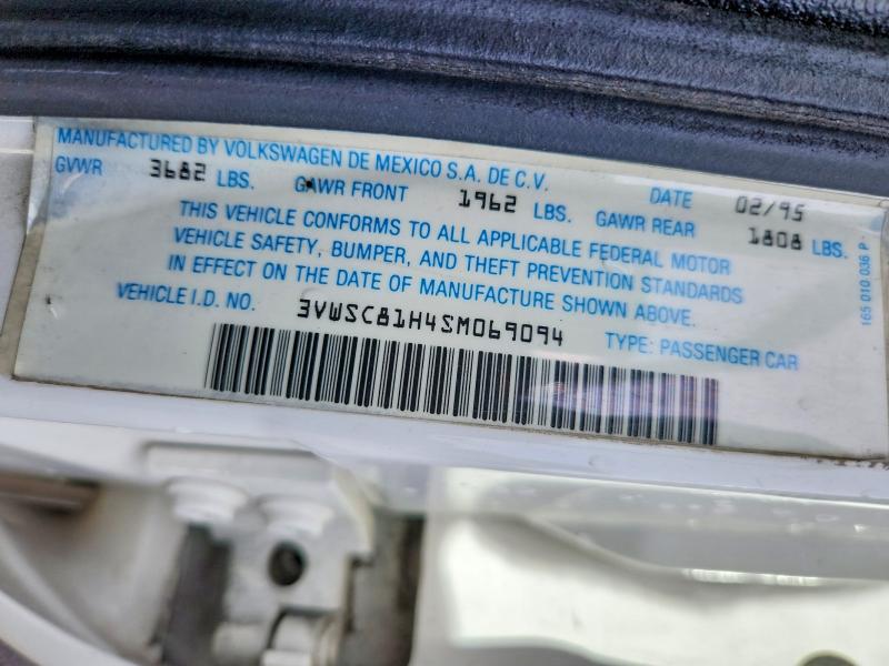 98268865 :رقم المزاد ، 3VWSC81H4SM069094 vin ، 1995 Volkswagen Jetta مزاد بيع