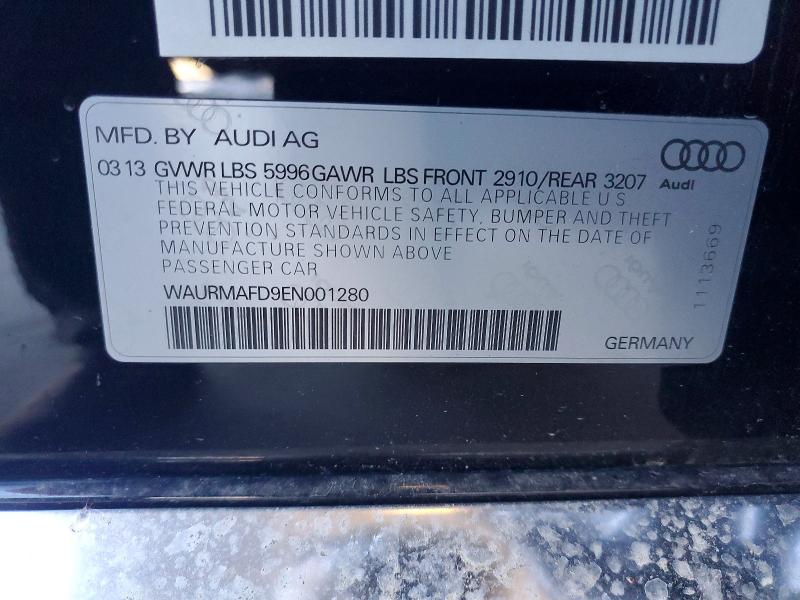 Продажа на аукционе авто 2014 Audi A8, vin: WAURMAFD9EN001280, номер лота: 73297435