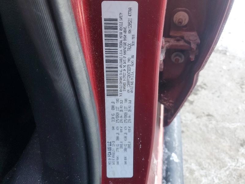 75119745 :رقم المزاد ، 1C6RRFFG3KN732379 vin ، 2019 Ram 1500 مزاد بيع