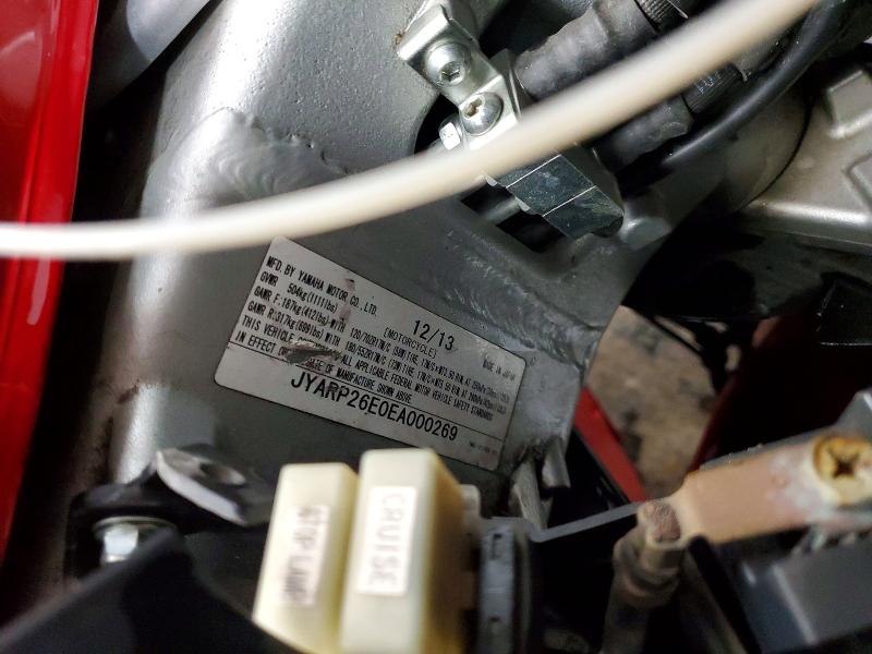 Продаж на аукціоні авто 2014 Yamaha Fjr1300 Ae, vin: JYARP26E0EA000269, номер лоту: 72817795