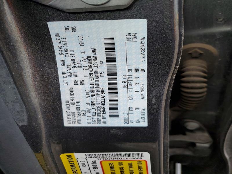 75293715 :رقم المزاد ، 1FTER4FHXLLA15009 vin ، 2020 Ford Ranger مزاد بيع