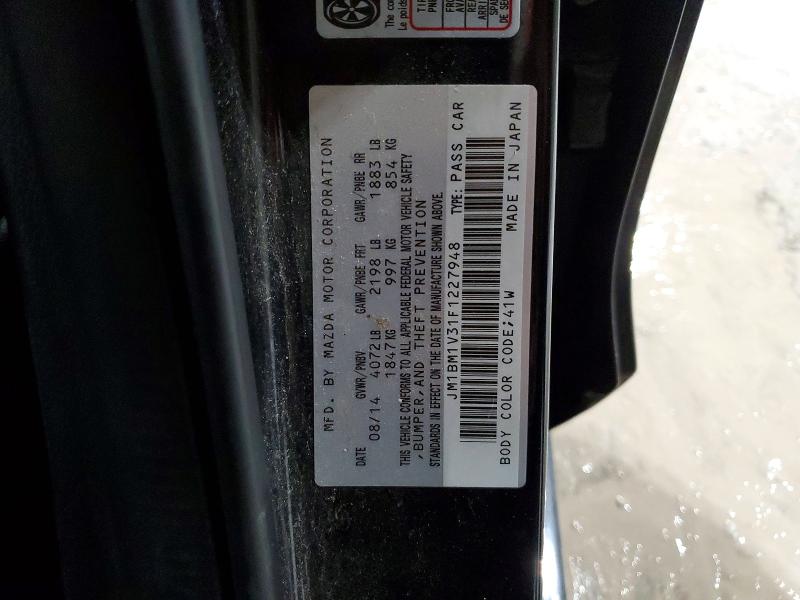 Продажа на аукционе авто 2015 Mazda 3, vin: JM1BM1V31F1227948, номер лота: 96537565