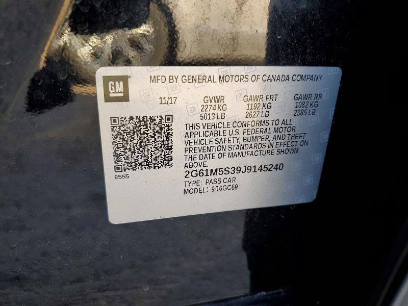 2018 Cadillac Xts Luxury მანქანა იყიდება აუქციონზე, vin: 2G61M5S39J9145240, აუქციონის ნომერი: 72697485