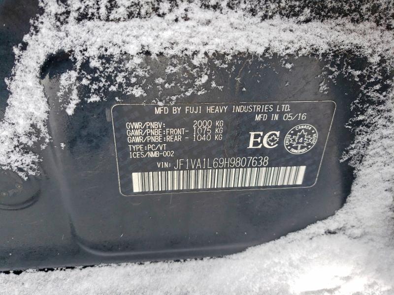 Aukcja sprzedaży 2017 Subaru Wrx, vin: JF1VA1L69H9807638, numer aukcji: 75104405