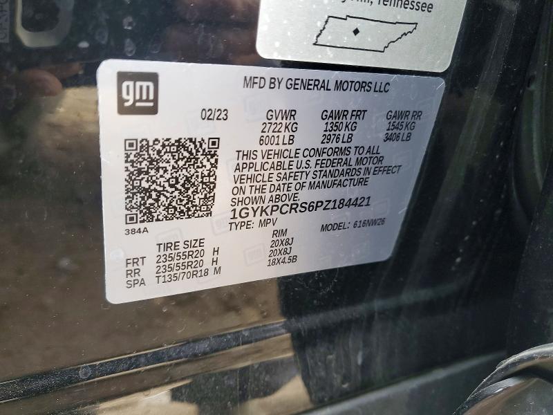 Продаж на аукціоні авто 2023 Cadillac Xt6, vin: 1GYKPCRS6PZ184421, номер лоту: 75363605