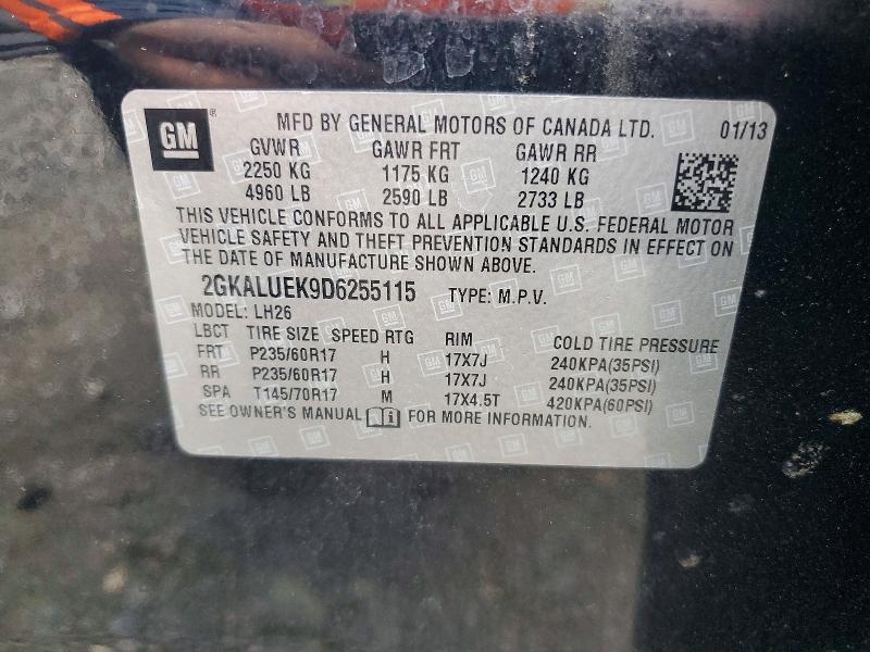 Продажа на аукционе авто 2013 Gmc Terrain, vin: 2GKALUEK9D6255115, номер лота: 98619065