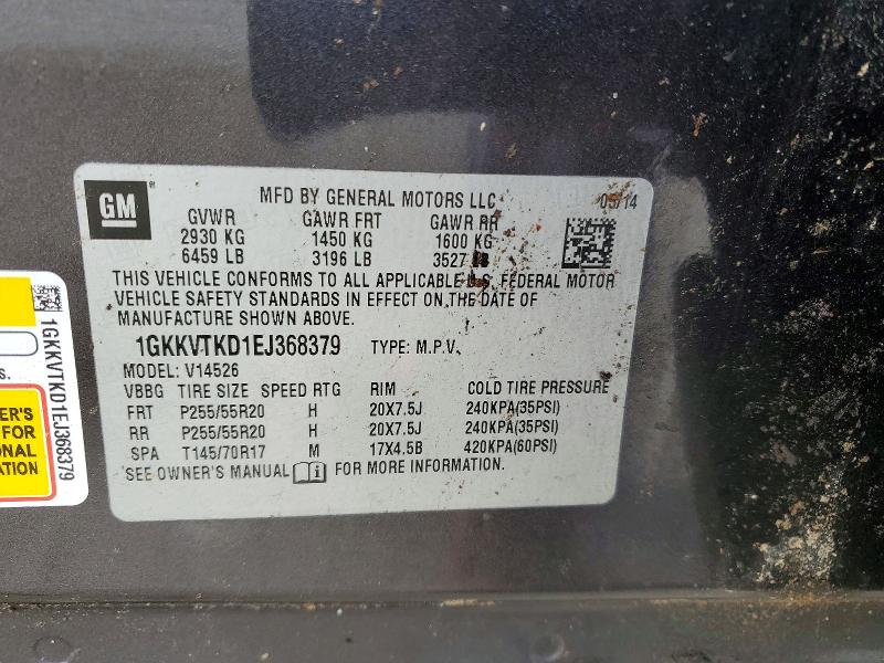 Продаж на аукціоні авто 2014 Gmc Acadia, vin: 1GKKVTKD1EJ368379, номер лоту: 98579945