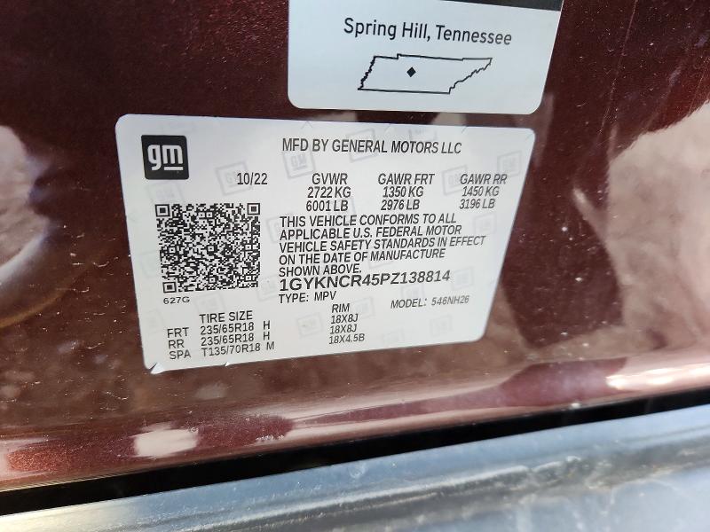 Auction sale of the 2023 Cadillac Xt5, vin: 1GYKNCR45PZ138814, lot number: 98994005