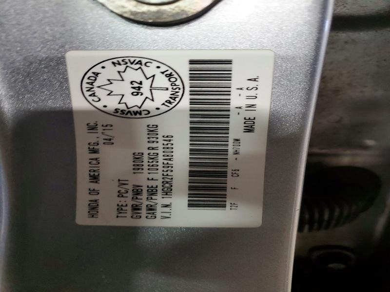 73617715 :رقم المزاد ، 1HGCR2F59FA808546 vin ، 2015 Honda Accord مزاد بيع