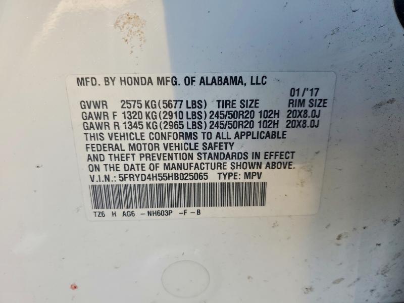 Продаж на аукціоні авто 2017 Acura Mdx, vin: 5FRYD4H55HB025065, номер лоту: 72987875