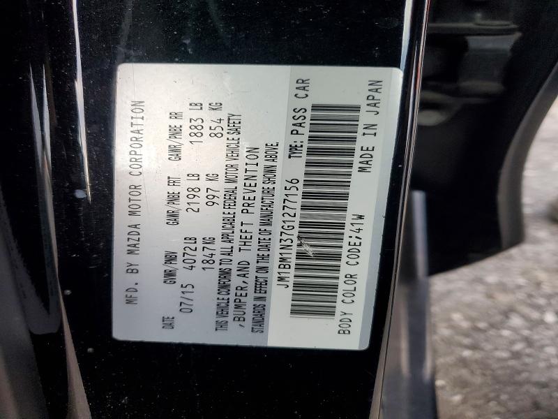 72268375 :رقم المزاد ، JM1BM1N37G1277156 vin ، 2016 Mazda 3 مزاد بيع
