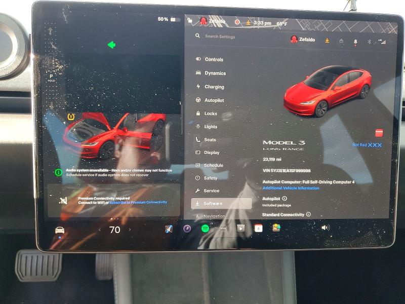 99856775 :رقم المزاد ، 5YJ3E1EA1SF999996 vin ، 2025 Tesla Model 3 مزاد بيع