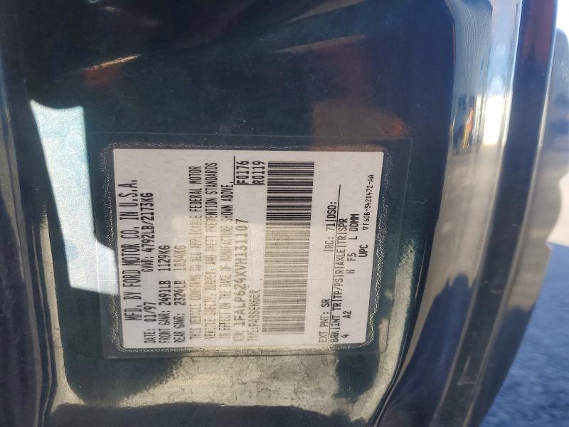 Aukcja sprzedaży 1997 Ford Thunderbird, vin: 1FALP624XVH131107, numer aukcji: 73270065