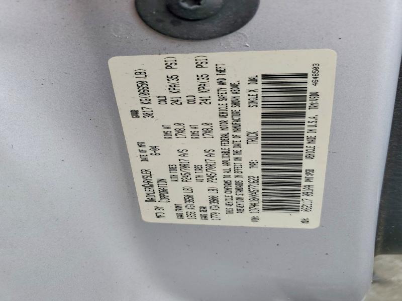 74437125 :رقم المزاد ، 1D7HA18NX4S771622 vin ، 2004 Dodge Ram 1500 مزاد بيع
