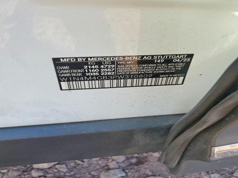 2023 Mercedes-benz Glb მანქანა იყიდება აუქციონზე, vin: W1N4M4GB3PW310809, აუქციონის ნომერი: 73758115