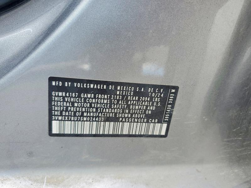 Продажа на аукционе авто 2025 Volkswagen Jetta Se, vin: 3VWEX7BU7SM024433, номер лота: 74851395
