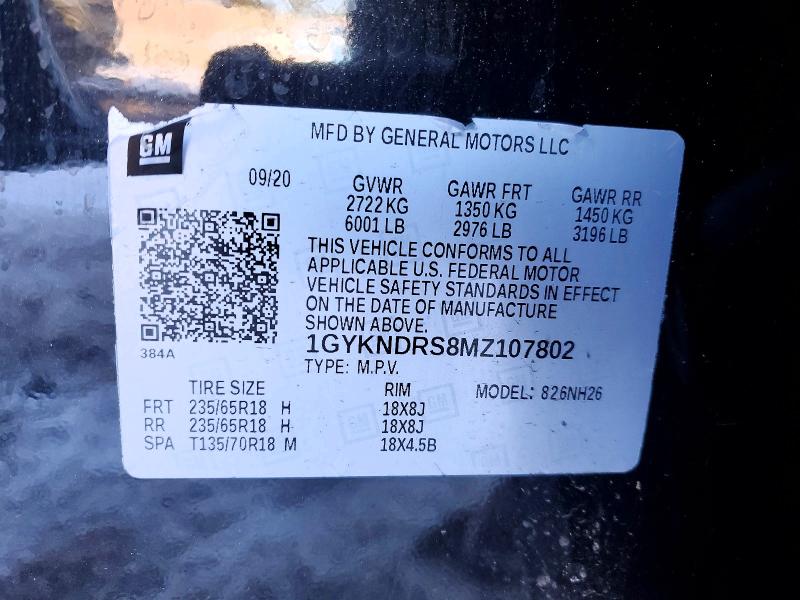 Продажа на аукционе авто 2021 Cadillac Xt5, vin: 1GYKNDRS8MZ107802, номер лота: 74248255