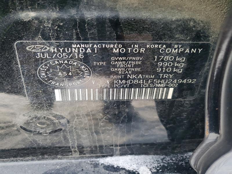 Продажа на аукционе авто 2017 Hyundai Elantra Se, vin: KMHD84LF5HU249492, номер лота: 99807235