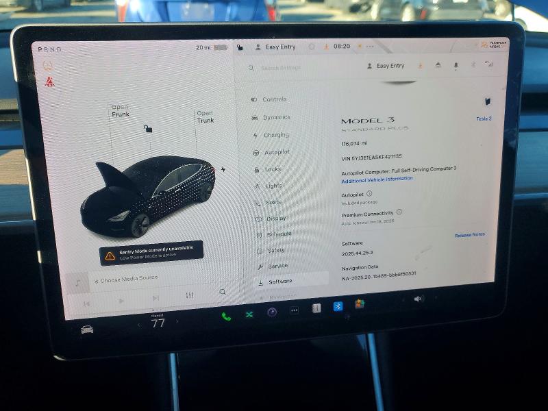 Aukcja sprzedaży 2019 Tesla Model 3, vin: 5YJ3E1EA5KF427135, numer aukcji: 72230025