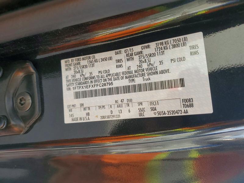 Aukcja sprzedaży 2015 Ford F150, vin: 1FTFX1EFXFFC28795, numer aukcji: 99733135