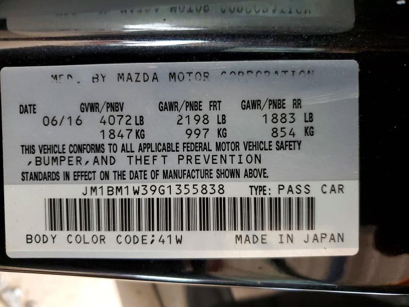 Продаж на аукціоні авто 2016 Mazda 3, vin: JM1BM1W39G1355838, номер лоту: 72206925