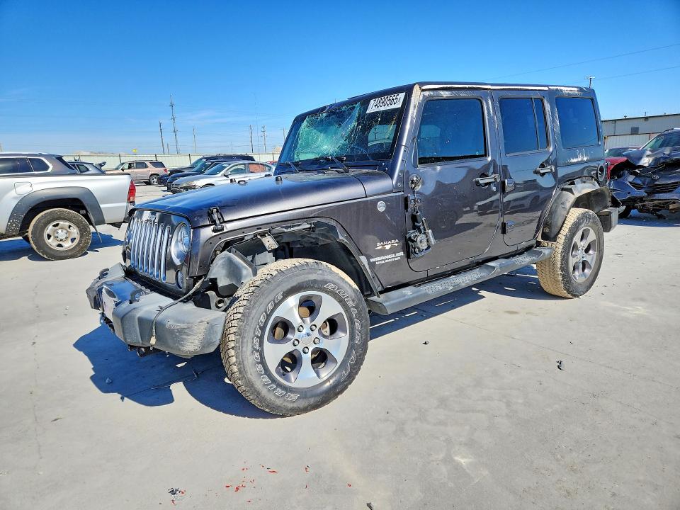 74890565 :رقم المزاد ، 1C4BJWEG6HL583280 vin ، 2017 Jeep Wrangler Unlimited مزاد بيع