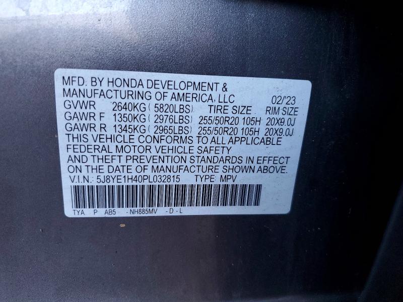 Продаж на аукціоні авто 2023 Acura Mdx, vin: 5J8YE1H40PL032815, номер лоту: 73029965