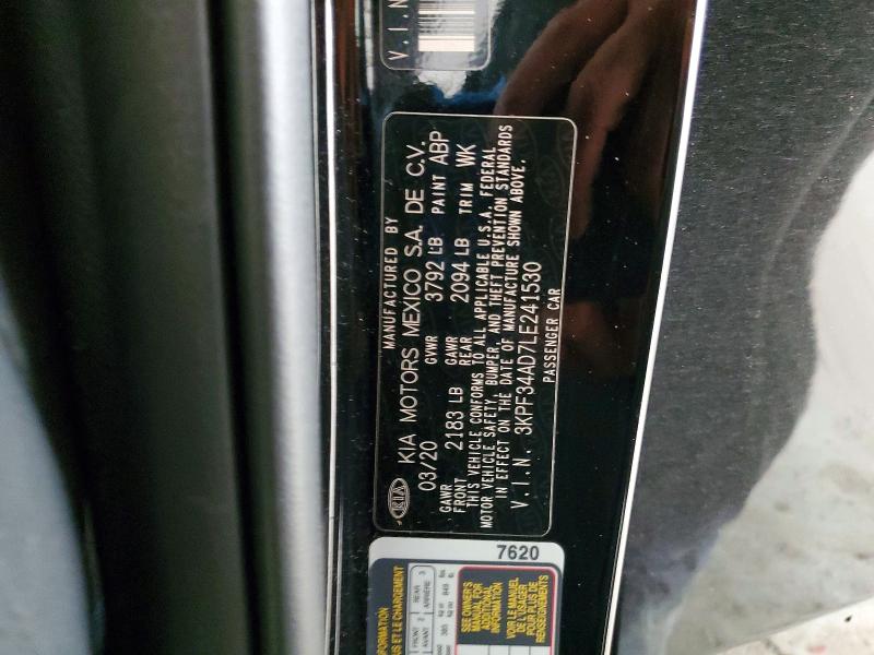 Aukcja sprzedaży 2020 Kia Forte, vin: 3KPF34AD7LE241530, numer aukcji: 74463815