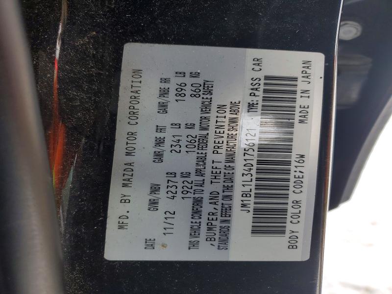 Продажа на аукционе авто 2013 Mazda Speed, vin: JM1BL1L34D1756121, номер лота: 73853555