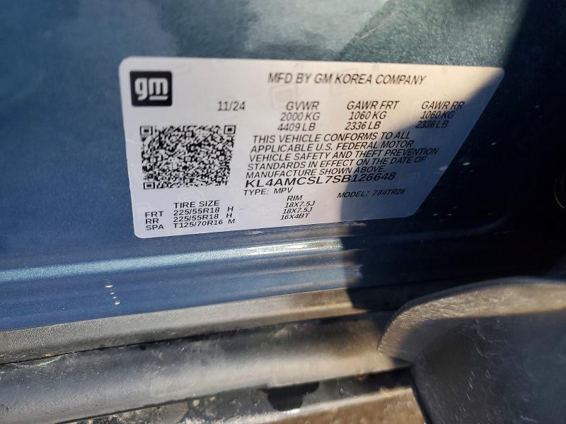 2025 Buick Encore Gx მანქანა იყიდება აუქციონზე, vin: KL4AMCSL7SB126648, აუქციონის ნომერი: 98900055