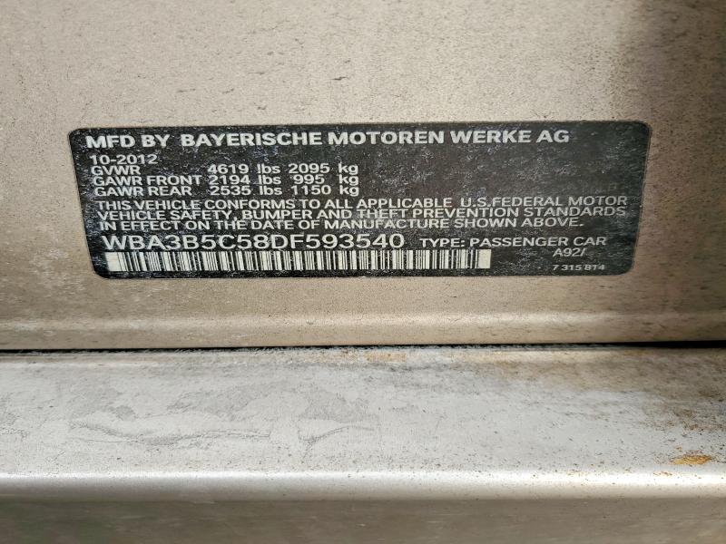 Продаж на аукціоні авто 2013 Bmw 328, vin: WBA3B5C58DF593540, номер лоту: 72579125