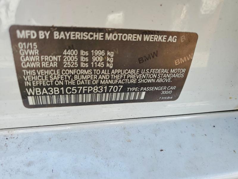 Продажа на аукционе авто 2015 Bmw 320, vin: WBA3B1C57FP831707, номер лота: 74086965
