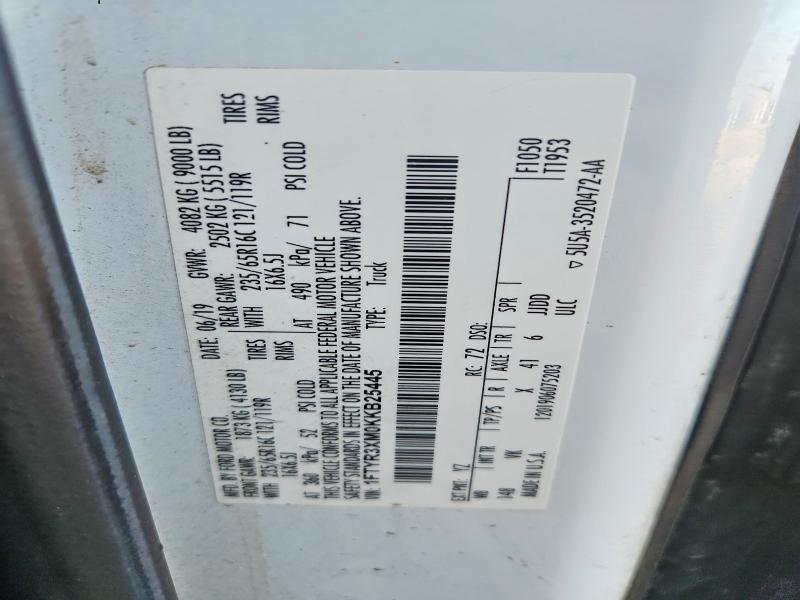 45882816 :رقم المزاد ، 1FTYR3XM0KKB25445 vin ، 2019 Ford Transit مزاد بيع