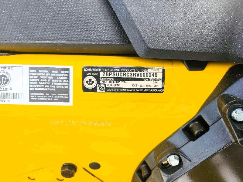 Aukcja sprzedaży 2024 Skidoo Mx Z X-rs 850 Rer, vin: 2BPSUCRC3RV000046, numer aukcji: 74063305
