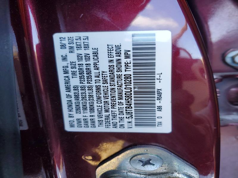 2013 Acura Rdx მანქანა იყიდება აუქციონზე, vin: 5J8TB4H58DL010280, აუქციონის ნომერი: 74664385