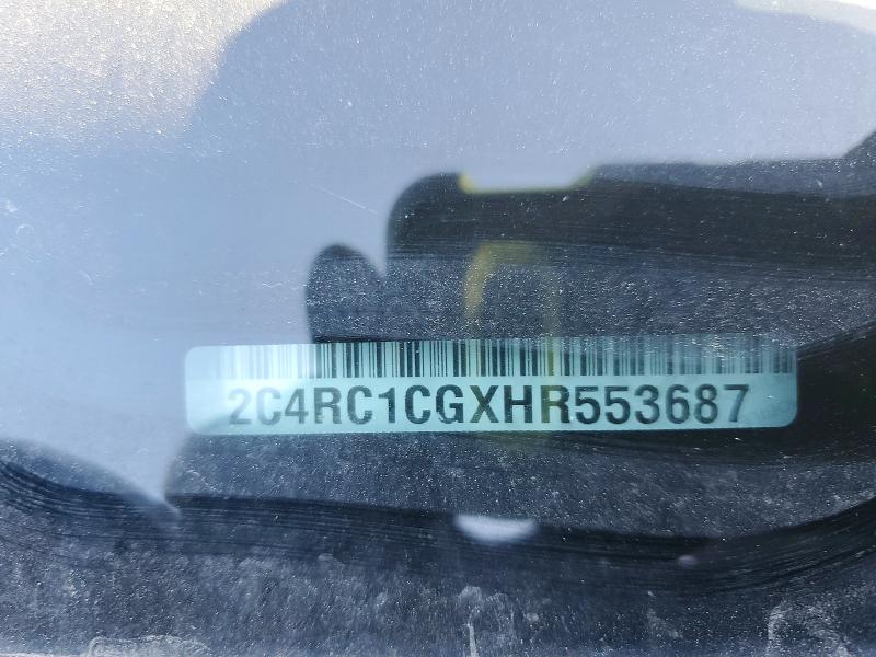 98891375 :رقم المزاد ، 2C4RC1CGXHR553687 vin ، 2017 Chrysler Pacifica مزاد بيع
