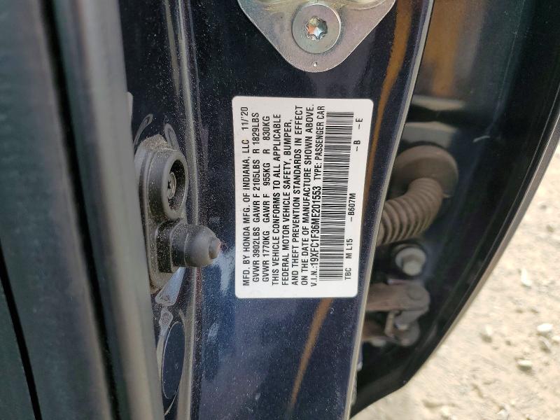 Aukcja sprzedaży 2021 Honda Civic Ex, vin: 19XFC1F36ME201553, numer aukcji: 74896145