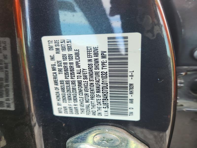 99756305 :رقم المزاد ، 5J8TB4H37DL011032 vin ، 2013 Acura Rdx مزاد بيع