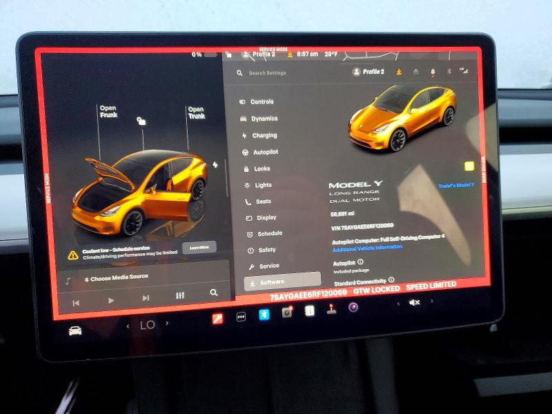 Продажа на аукционе авто 2024 Tesla Model Y, vin: 7SAYGAEE6RF120069, номер лота: 73544525