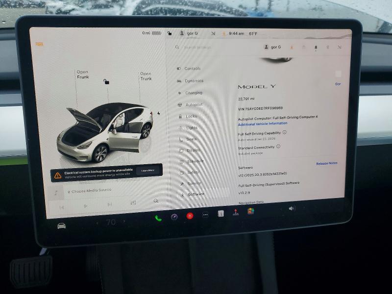 Продажа на аукционе авто 2024 Tesla Model Y, vin: 7SAYGDED7RF096969, номер лота: 98471605