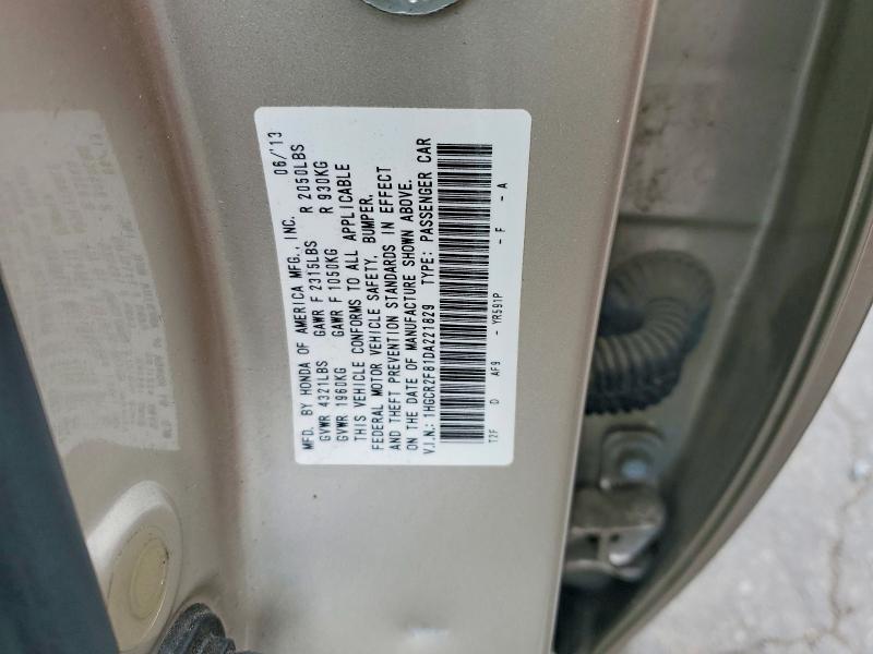 Aukcja sprzedaży 2013 Honda Accord, vin: 1HGCR2F81DA221829, numer aukcji: 96535285